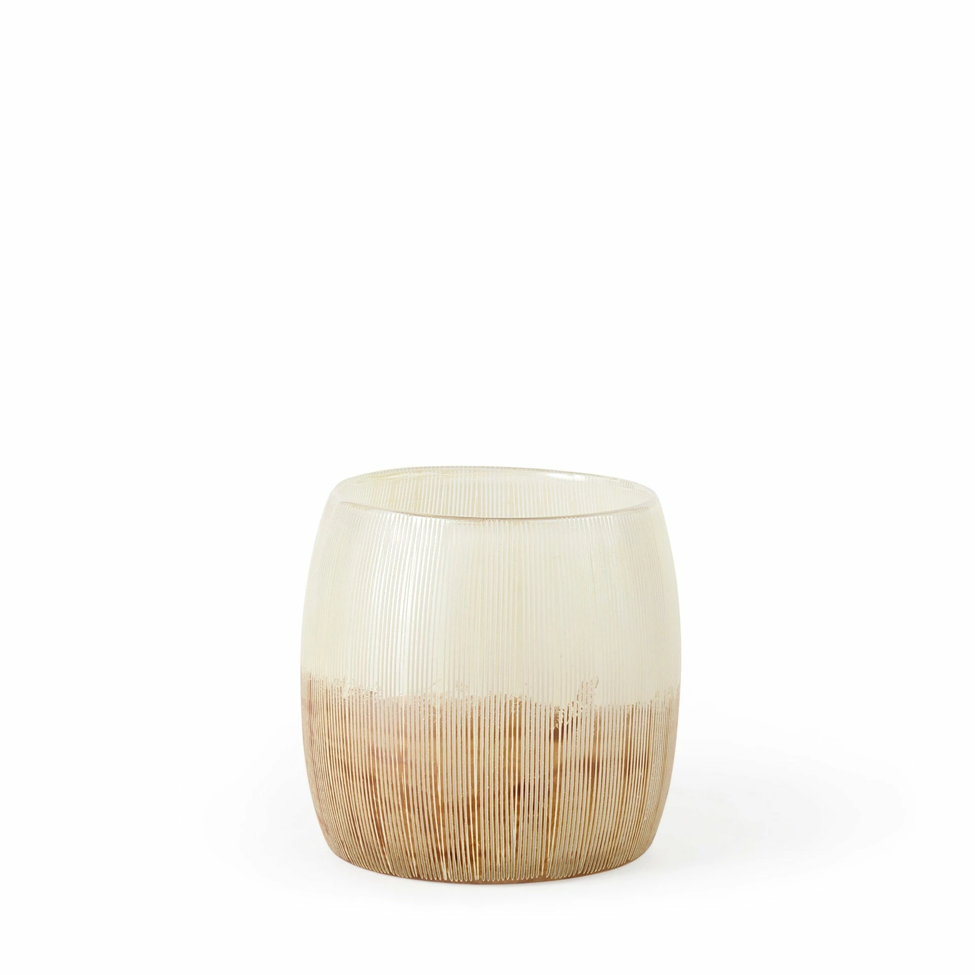 Best Sale ✔️ Mercana Agnetha 5.5L X 5.5W X 14.1H Gold/Cream Ombre Glass Vase ✨ - Image 11