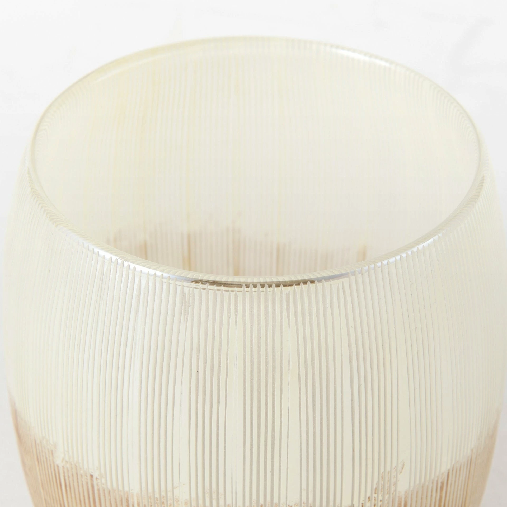 Best Sale ✔️ Mercana Agnetha 5.5L X 5.5W X 14.1H Gold/Cream Ombre Glass Vase ✨ - Image 12