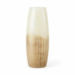Best Sale ✔️ Mercana Agnetha 5.5L X 5.5W X 14.1H Gold/Cream Ombre Glass Vase ✨