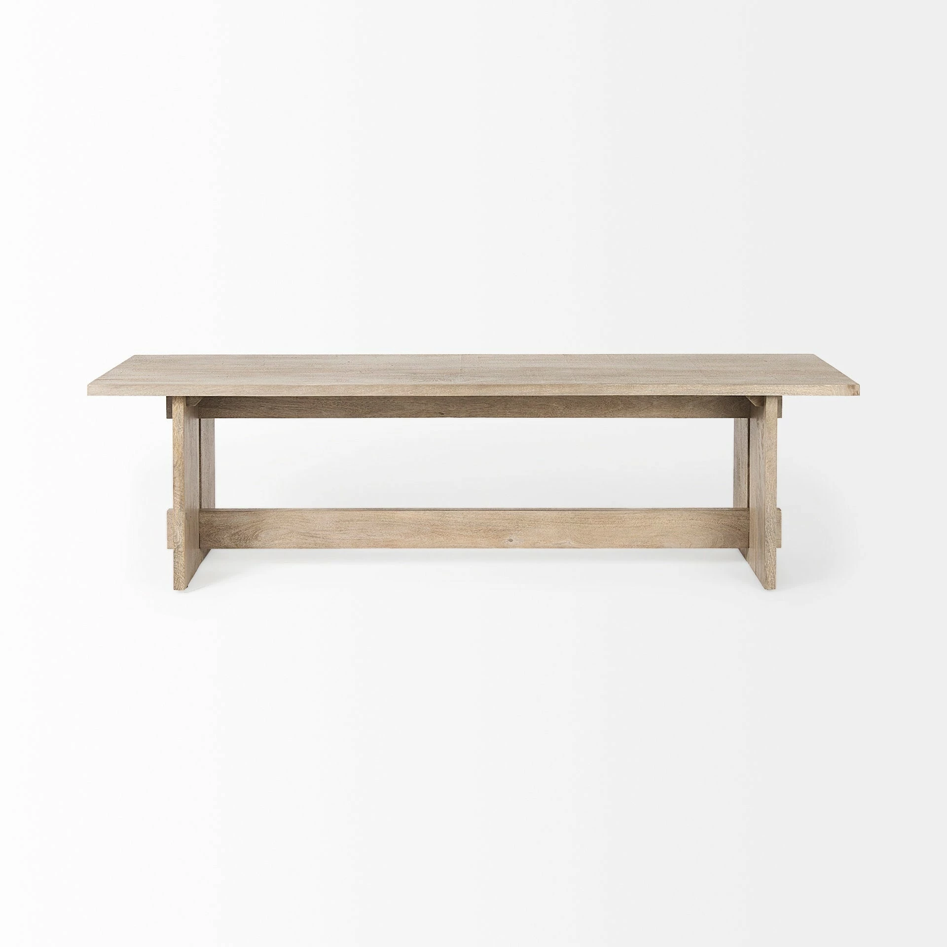 Outlet π Mercana Aida Light Brown Wood Dining Bench βοΈ - Image 2