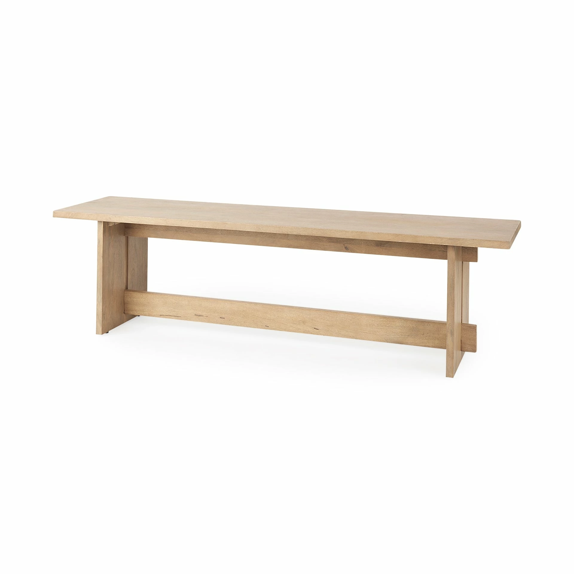 Outlet π Mercana Aida Light Brown Wood Dining Bench βοΈ - Image 13