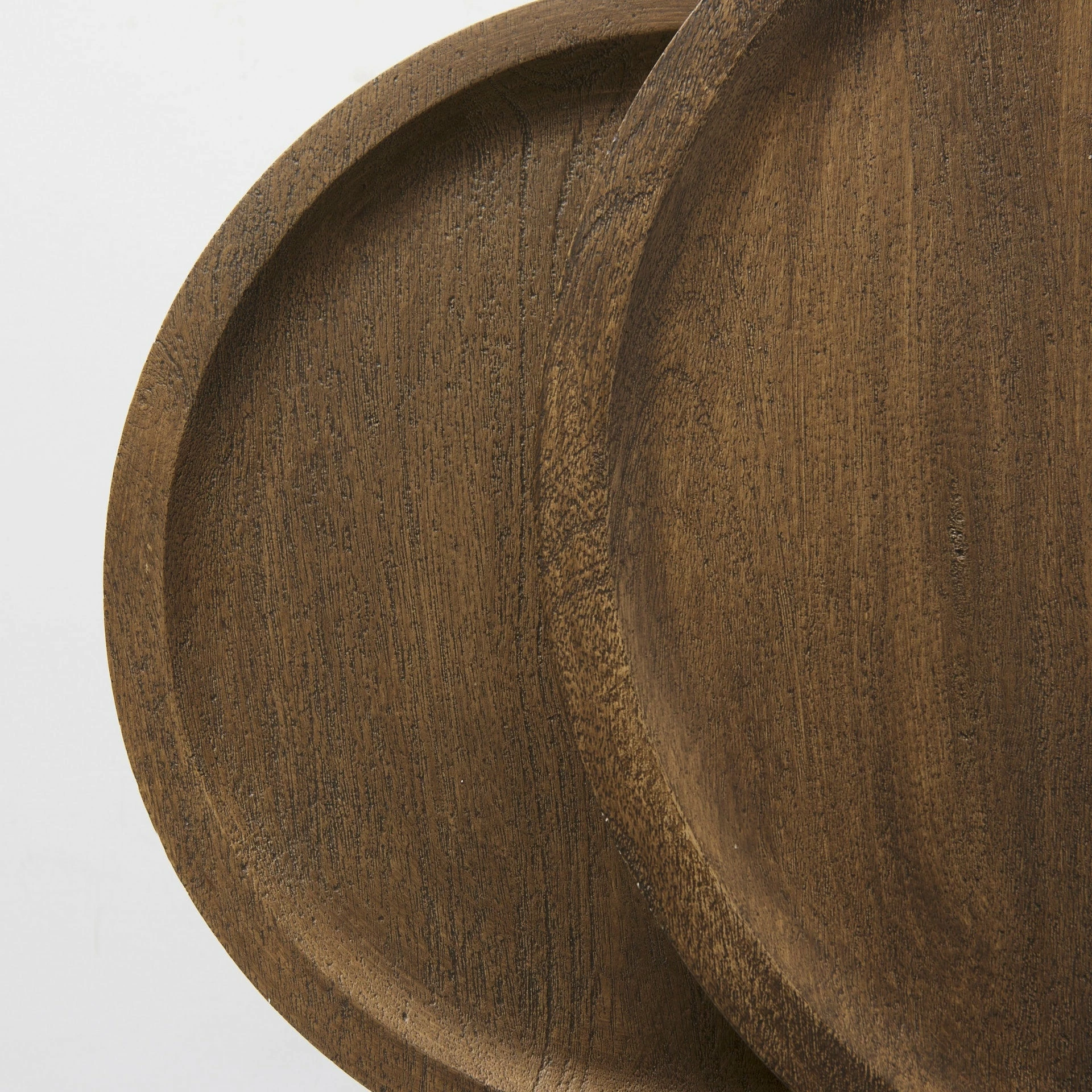 New ๐ Mercana Aisley (Set Of 2) 19.3L X 19.3W X 19H Light Brown Wood W/ Black Metal Base Round Nesting Side Tables - 19.3L X 19.3W X 19.0H ๐ - Image 9