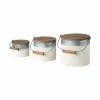 Coupon ⭐ Mercana Alani (Set Of 3) White Metal Storage Boxes - 8.1L X 7.5W X 13.0H ✔️