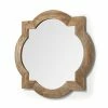 Wholesale 🧨 Mercana Argonne 23" Round-Square Brown Wood Frame Mirror - 23"W X 23"H X 1.6"D ⌛