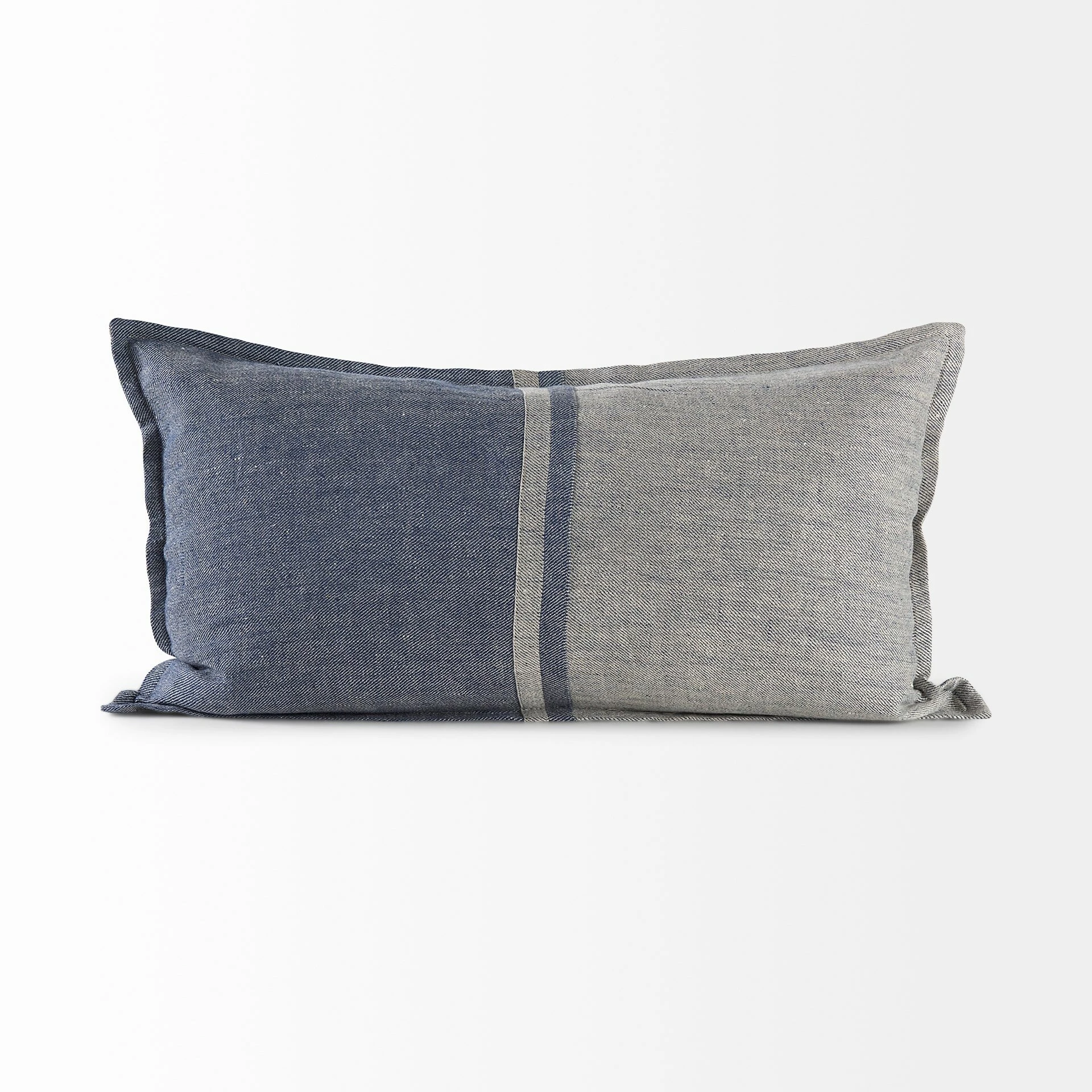 Promo โค๏ธ Mercana Aubrielle Gray & Blue Fabric Pillow Cover ๐ - Image 2