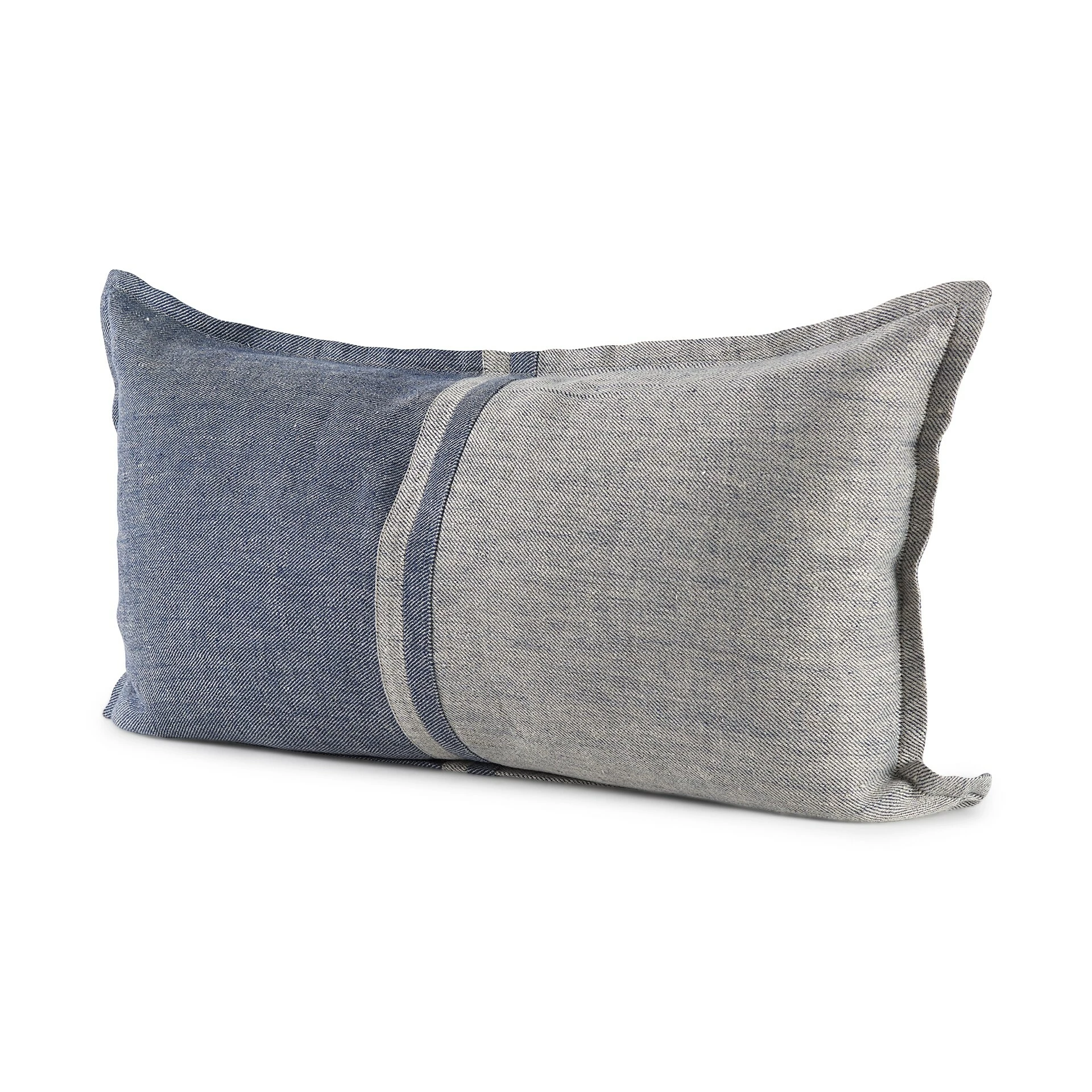Promo โค๏ธ Mercana Aubrielle Gray & Blue Fabric Pillow Cover ๐