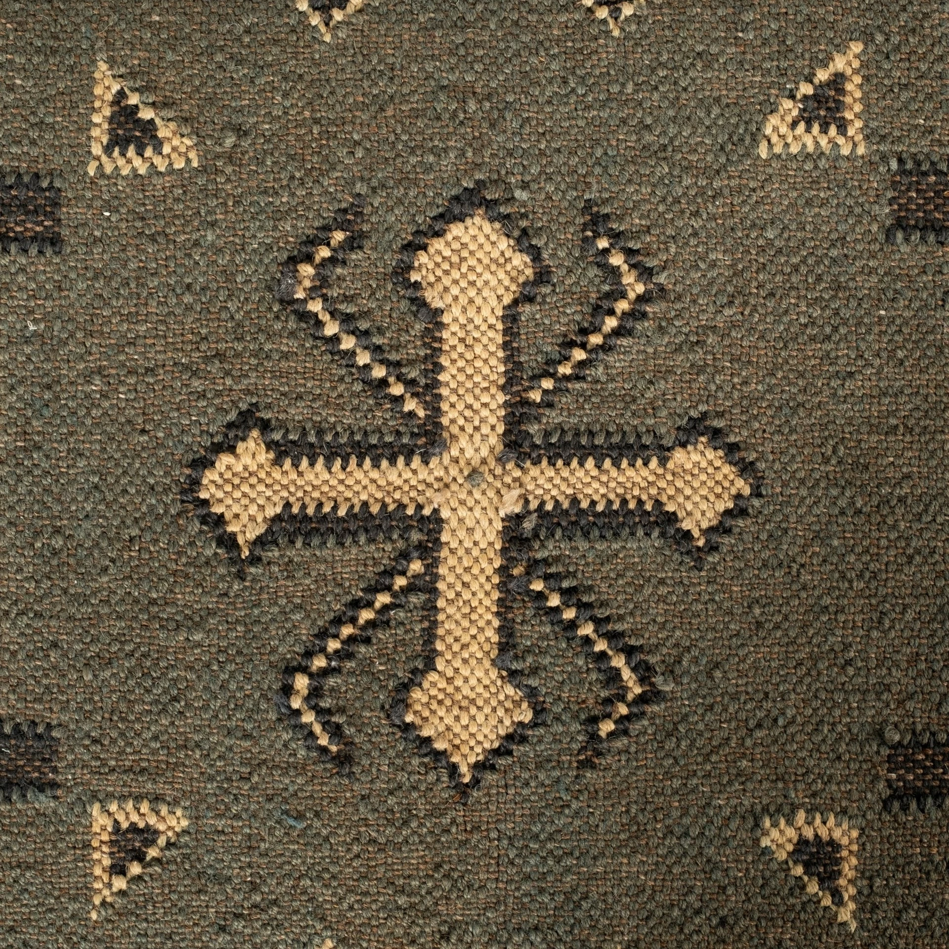 Best Pirce π Mercana Avery I Olive & Beige Upholstered Patterned Seat Accent Bench - 55"W X 17"D X 18"H Cream 𧨠- Image 8