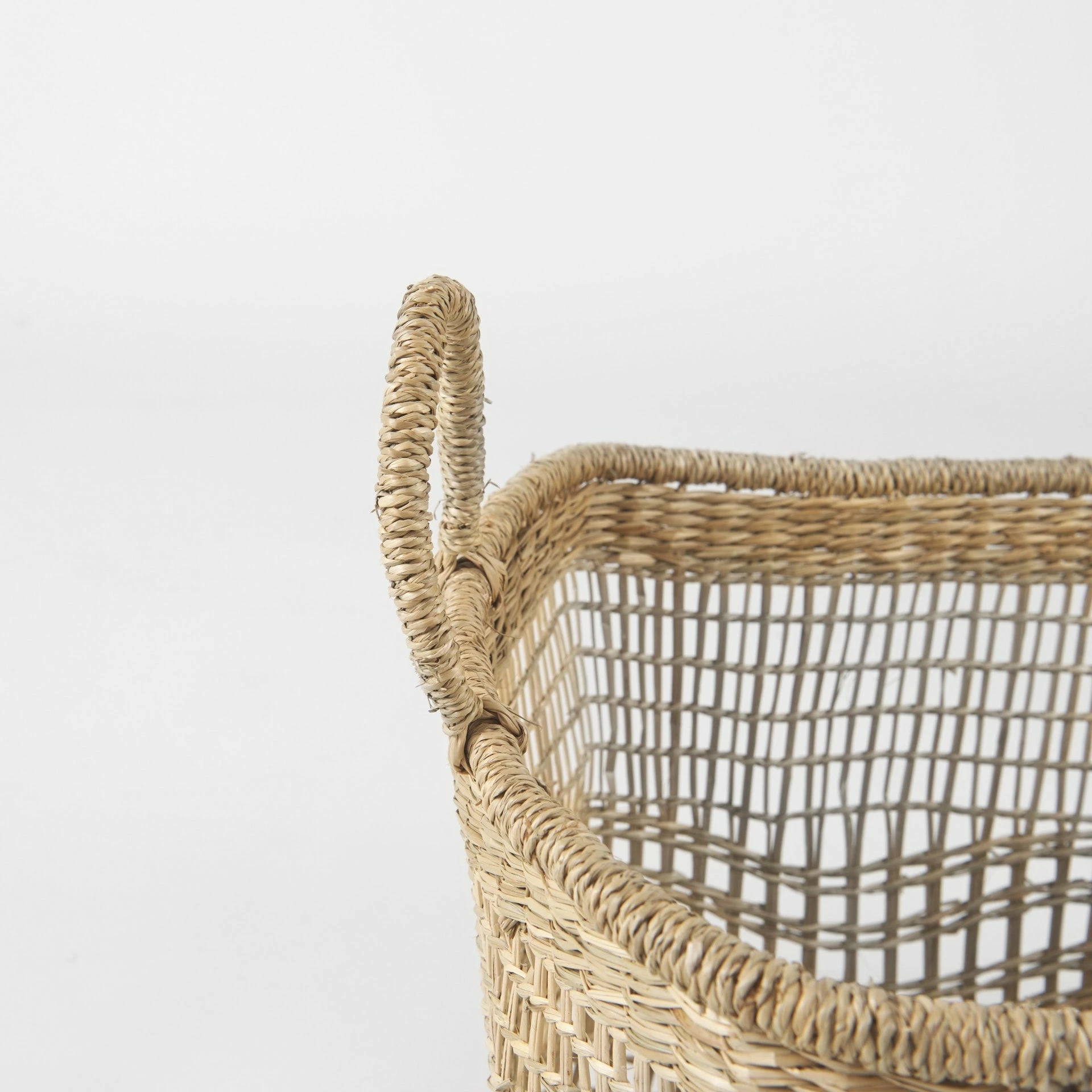 Brand new π₯ Mercana Bellisa 18.5L X 14.6W X 11.0H (Set Of 2) Medium Brown Seagrass Rectangular Basket W/ Handles π - Image 5