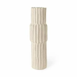 Cheapest 😀 Mercana Cardon 6.7L X 6.7W X 23.0H Cream Ceramic Vase 🌟