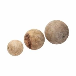 Wholesale 🛒 Mercana Carrick Natural Wood Decorative Spheres (Set Of 3) - 5.0L X 5.0W X 5.0H 🎁
