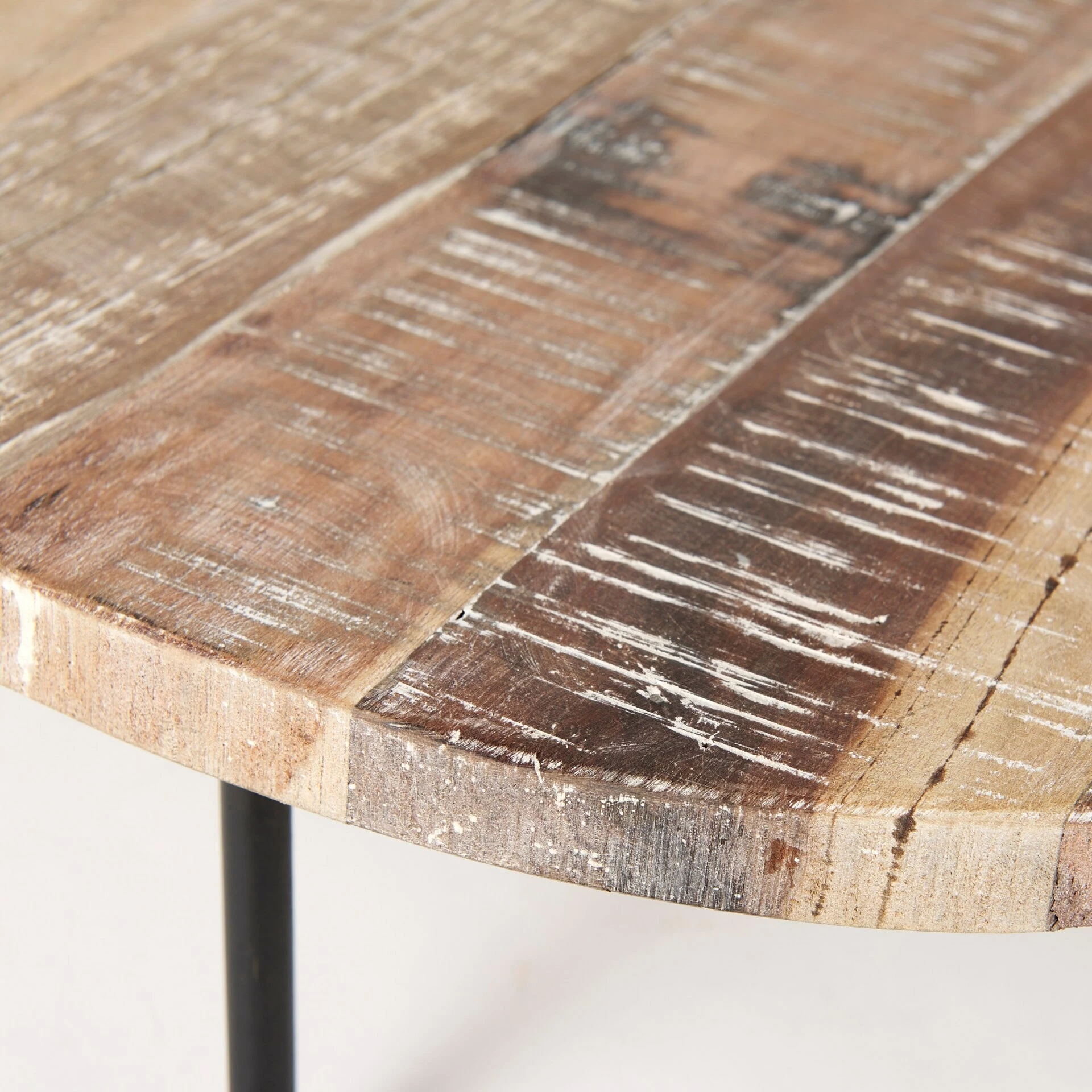 Discount π Mercana Cedric 15L X 15W X 6H Small Light Brown Wood W/ Three Black Metal Legs Decorative Display Stand β - Image 13