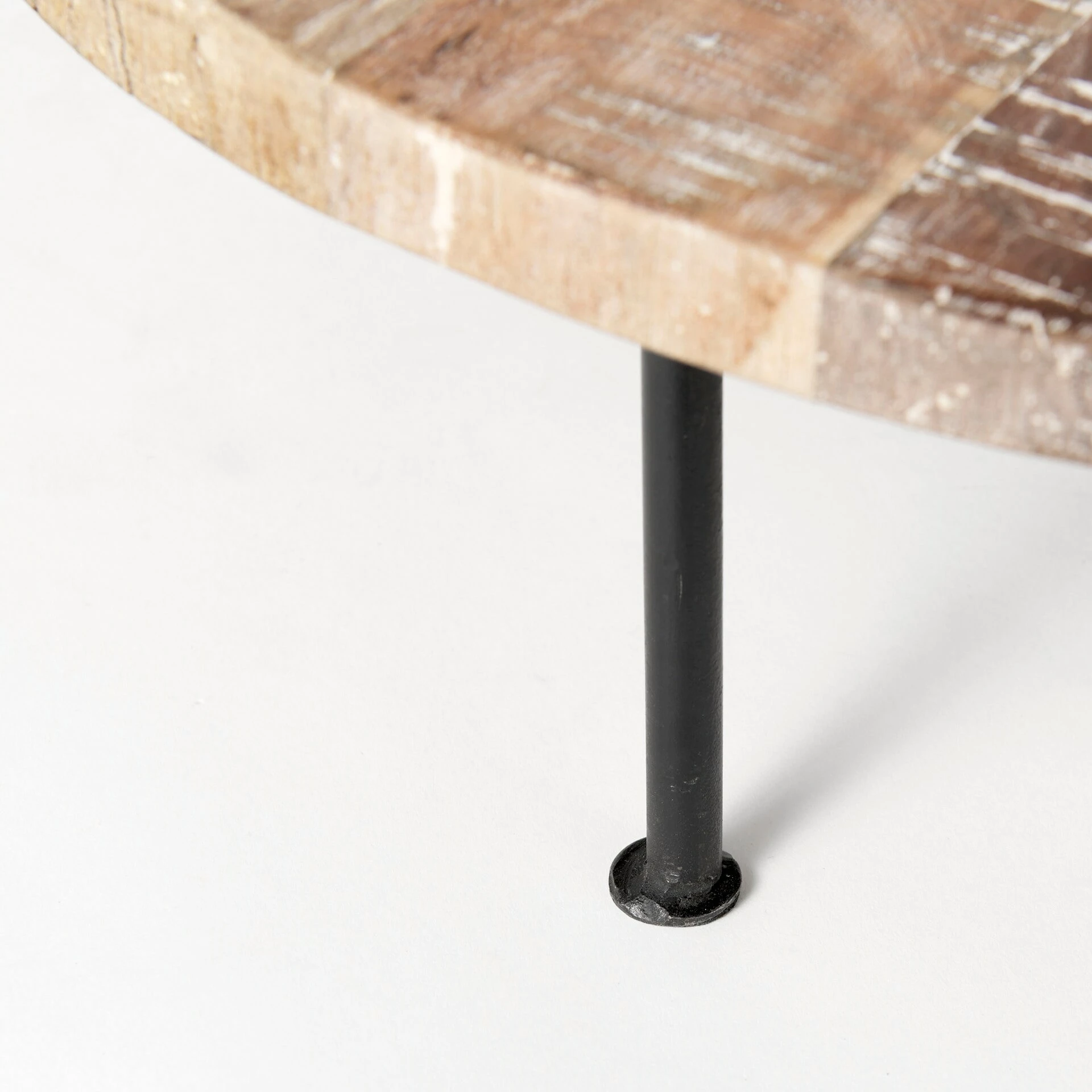 Discount π Mercana Cedric 15L X 15W X 6H Small Light Brown Wood W/ Three Black Metal Legs Decorative Display Stand β - Image 15