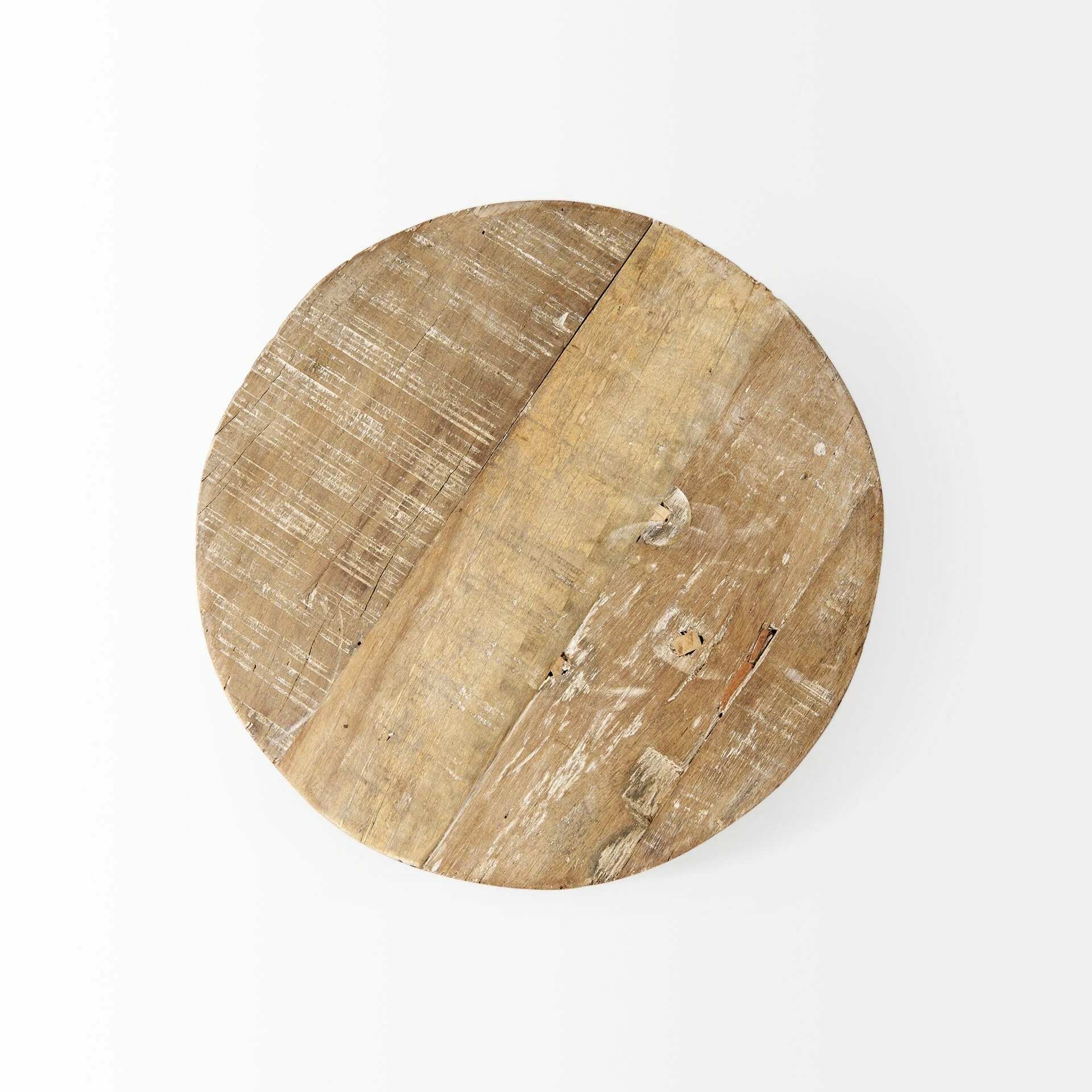 Discount π Mercana Cedric 15L X 15W X 6H Small Light Brown Wood W/ Three Black Metal Legs Decorative Display Stand β - Image 4