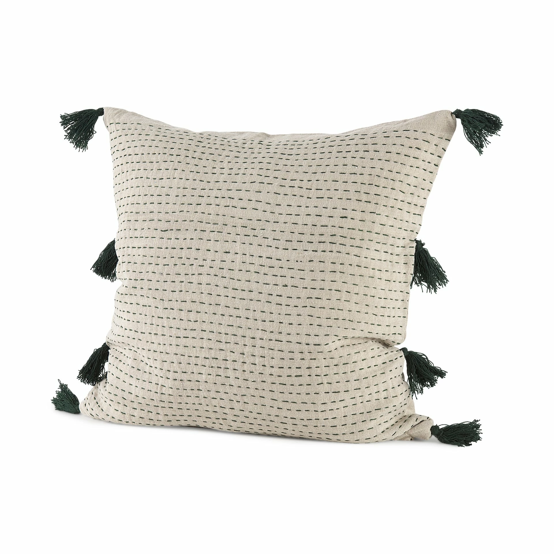 Budget π Mercana Charmaine 14.0L X 26.0W X 0.2H Beige And Black W/Fringe Decorative Pillow Cover β€οΈ - Image 11