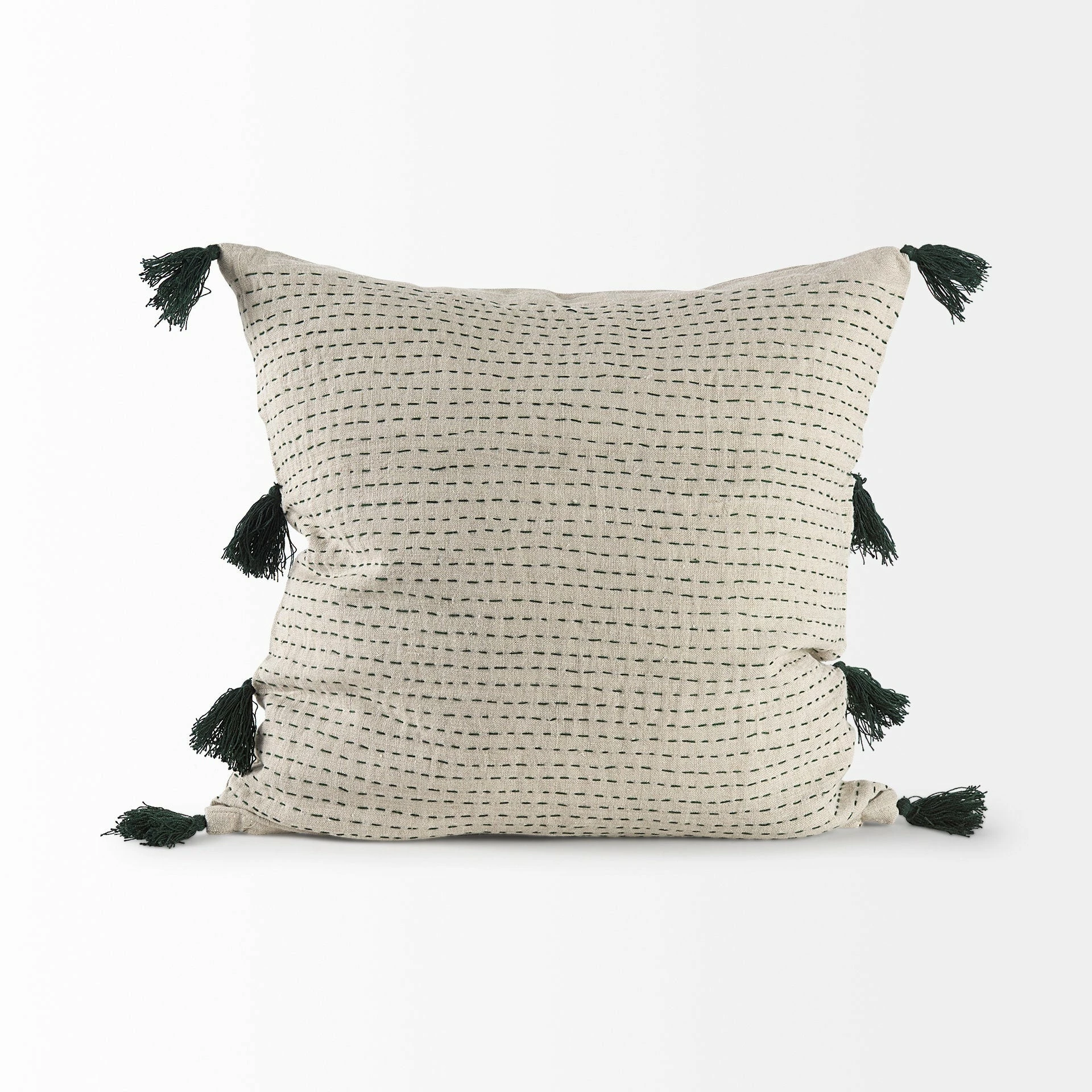 Budget π Mercana Charmaine 14.0L X 26.0W X 0.2H Beige And Black W/Fringe Decorative Pillow Cover β€οΈ - Image 12