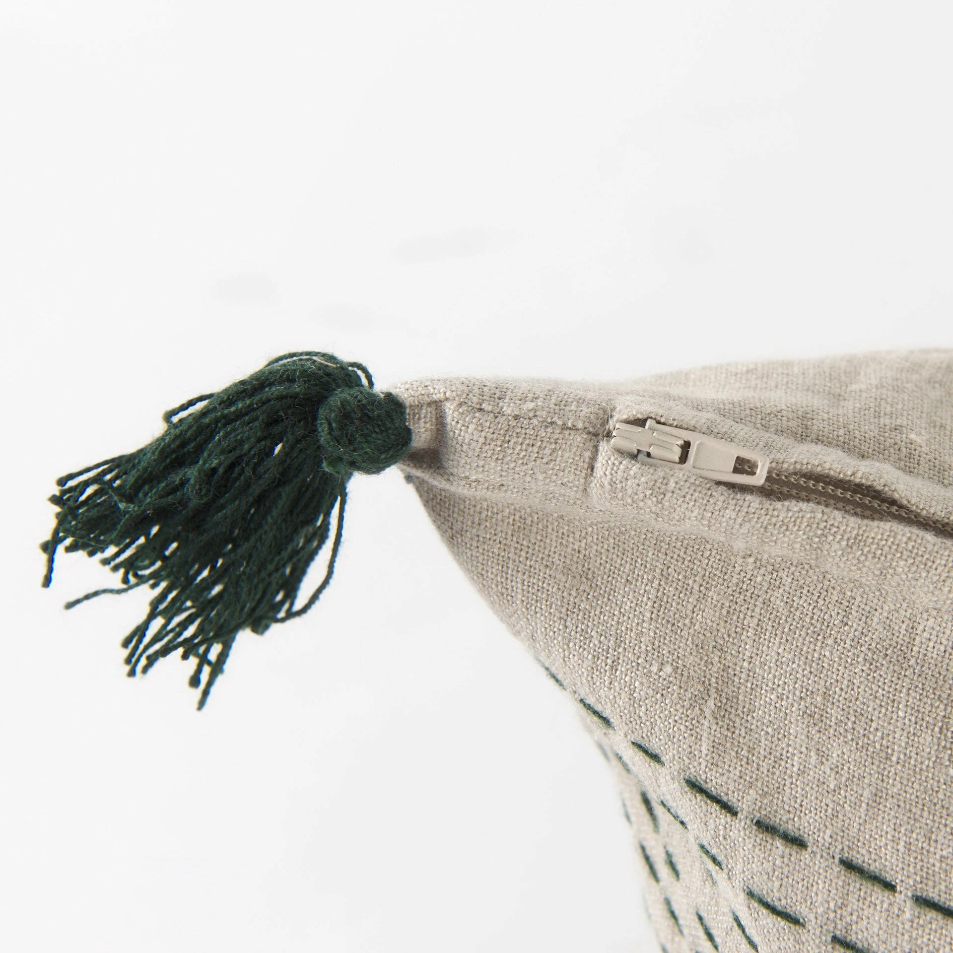 Budget π Mercana Charmaine 14.0L X 26.0W X 0.2H Beige And Black W/Fringe Decorative Pillow Cover β€οΈ - Image 8