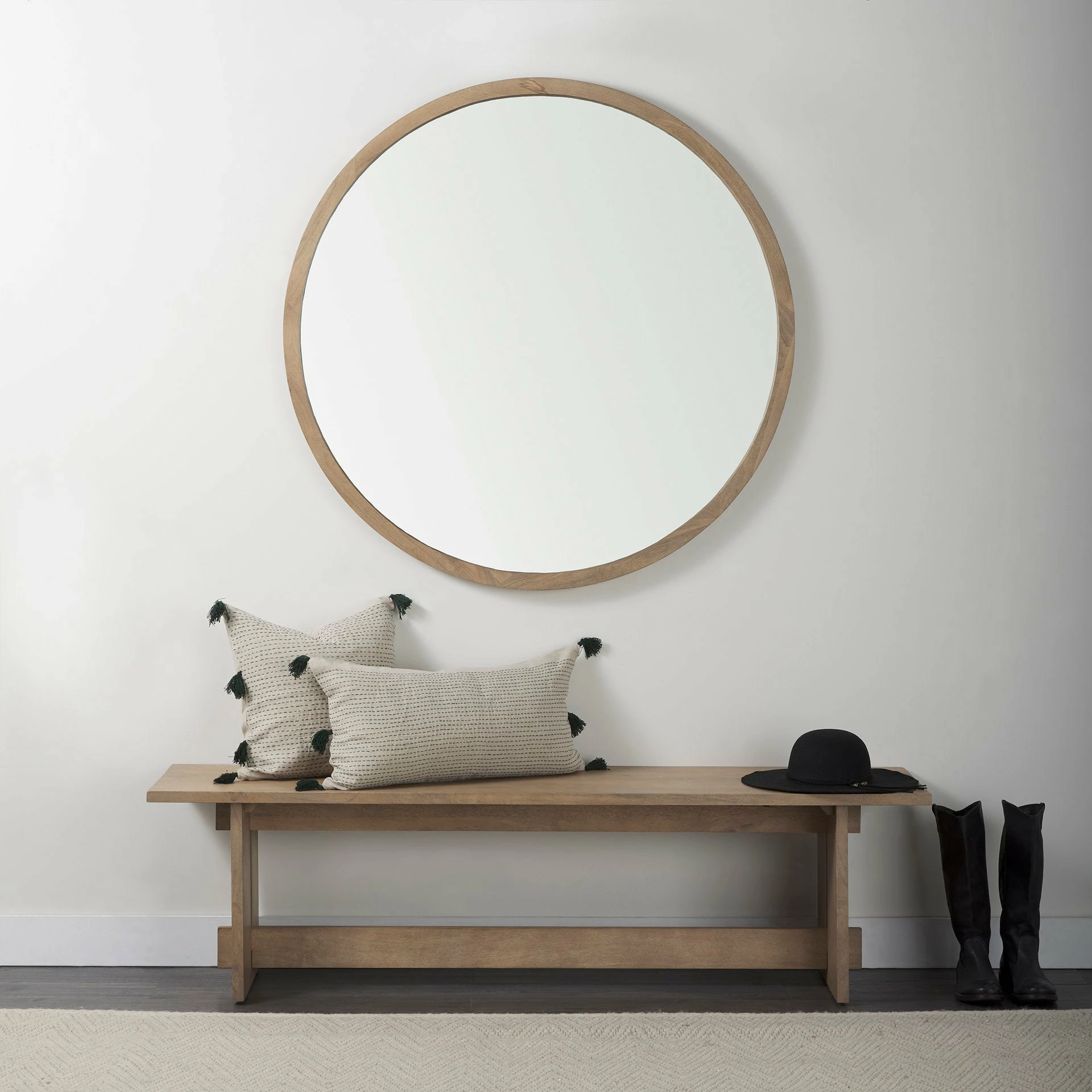 Budget π Mercana Charmaine 14.0L X 26.0W X 0.2H Beige And Black W/Fringe Decorative Pillow Cover β€οΈ - Image 9