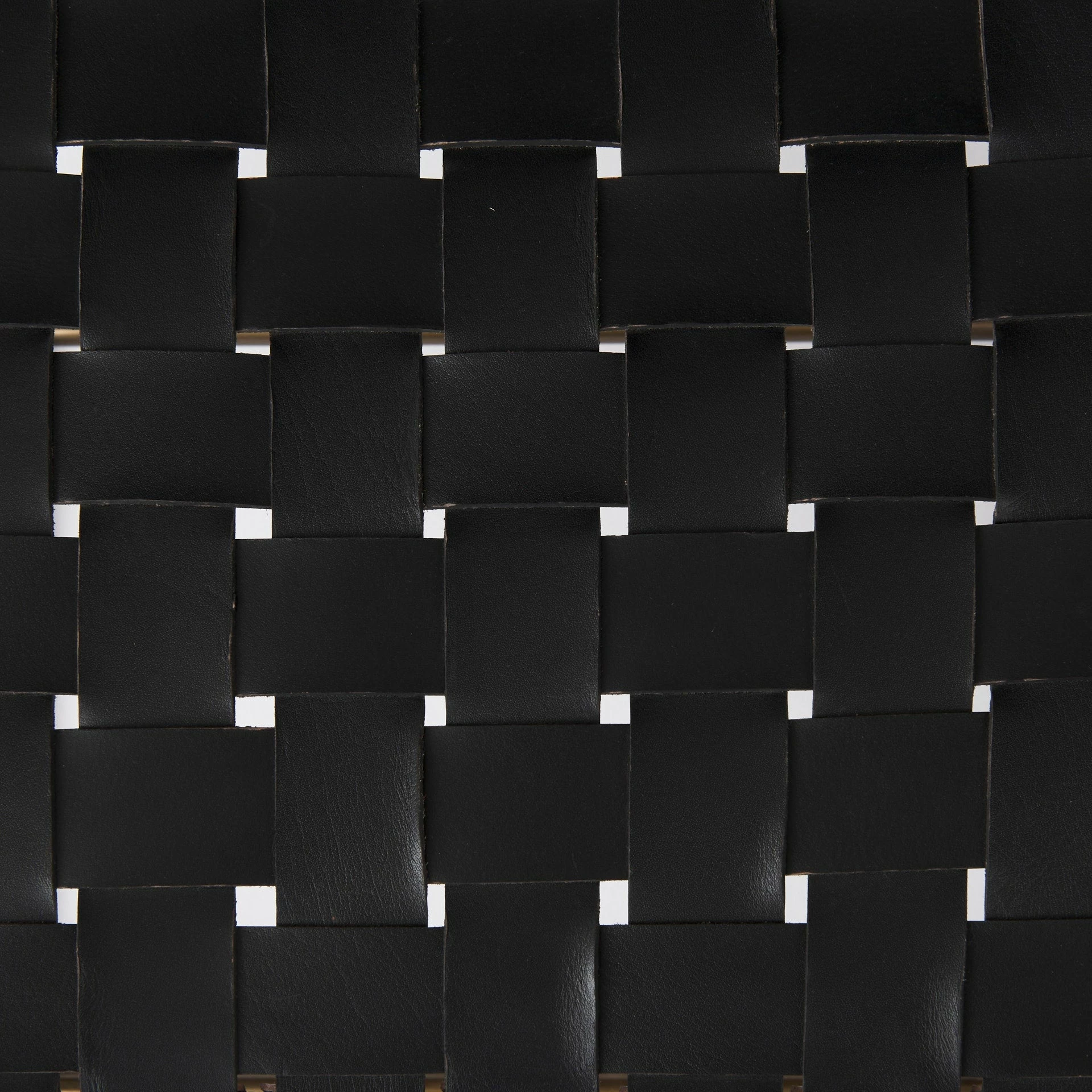 Best deal π Mercana Clarissa Black Woven Leather Seat W/ Black Iron Frame Stool Brown π - Image 7