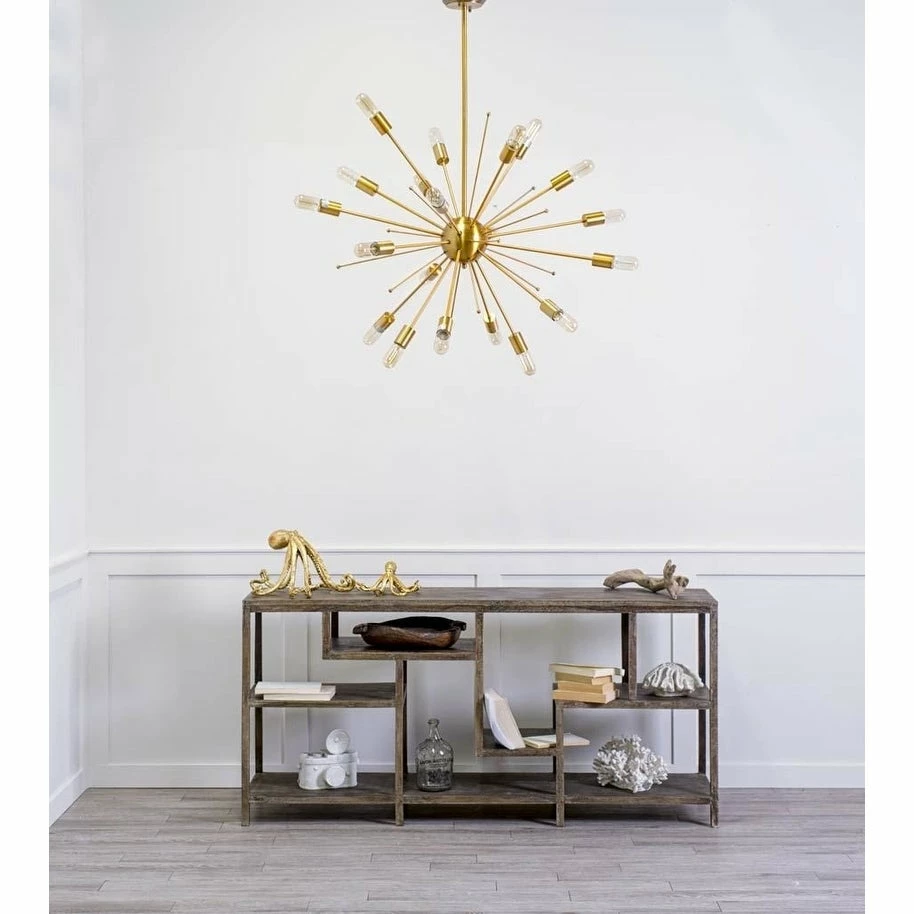 Promo โค๏ธ Mercana Edisonna II Gold Sputnik Twenty Bulb Chandelier - 30"W X 38"D X 38"H ๐ - Image 6