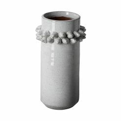 Hot Sale 😉 Mercana Farmhampton Large Gray Spoked Ceramic Vase 👏
