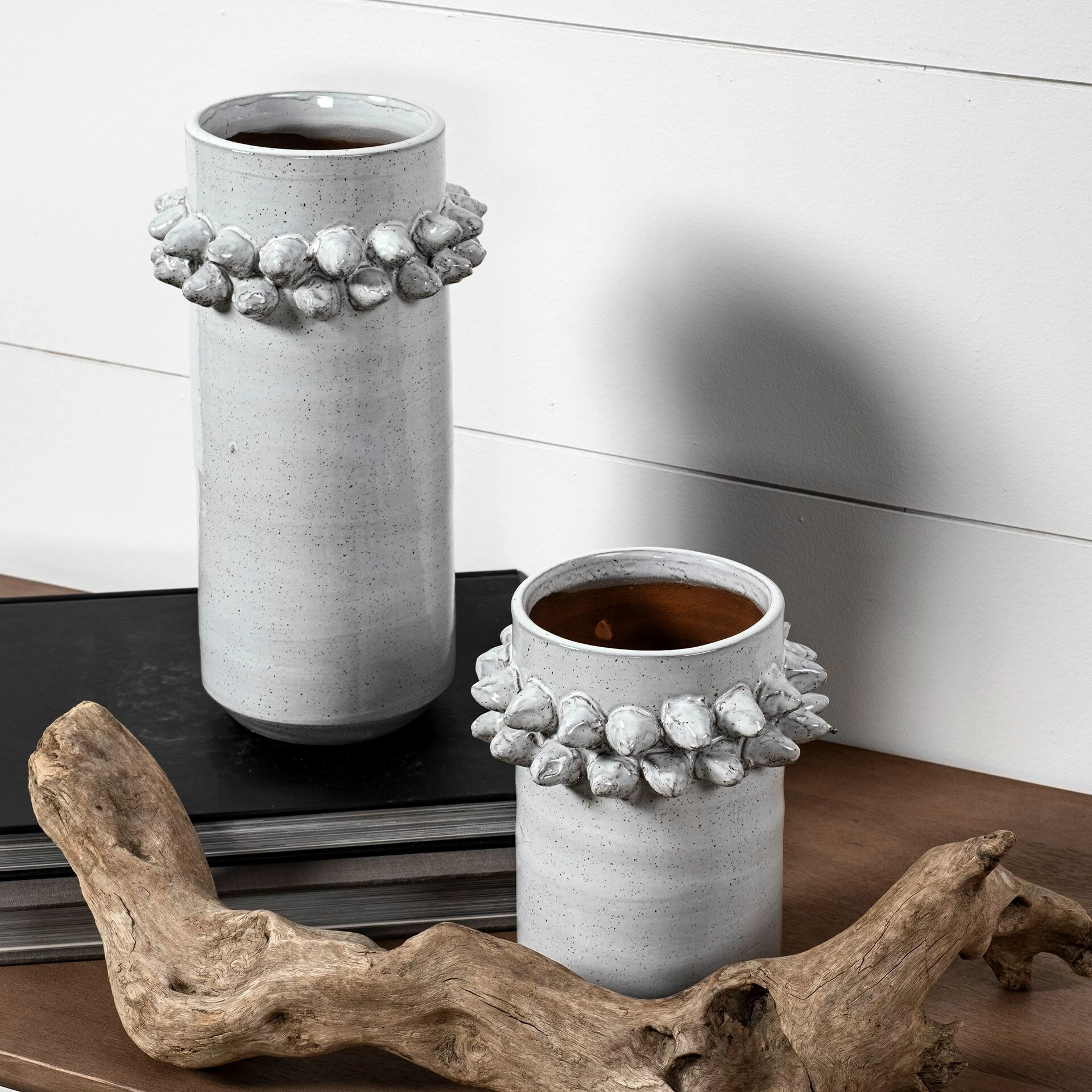 Hot Sale ๐ Mercana Farmhampton Large Gray Spoked Ceramic Vase ๐ - Image 6