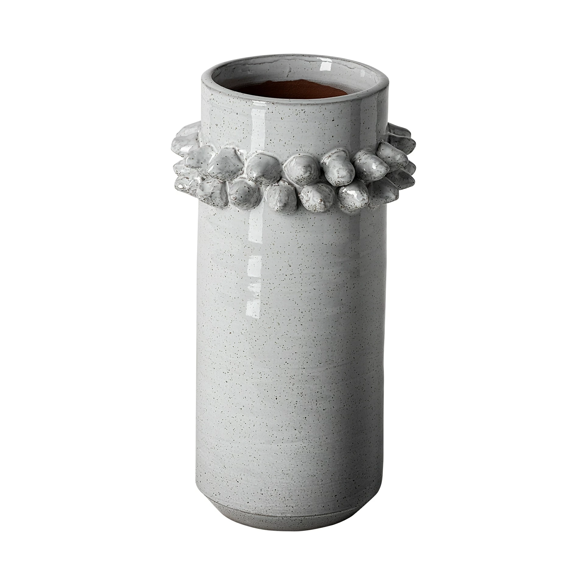 Hot Sale ๐ Mercana Farmhampton Large Gray Spoked Ceramic Vase ๐
