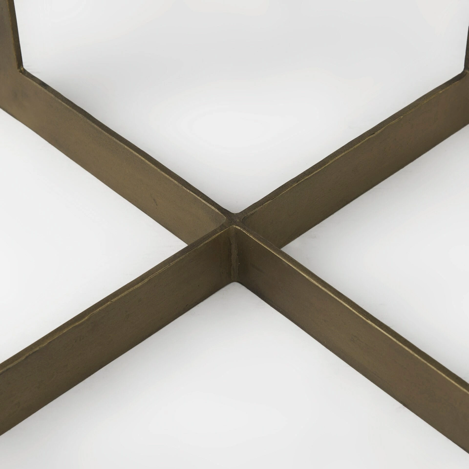 Best reviews of ❤️ Mercana Faye (Set Of 2) 19L X 19W X 26H Light Brown Wood W/ Gold X-Shaped Metal Base Accent Tables 🌟 - Image 6