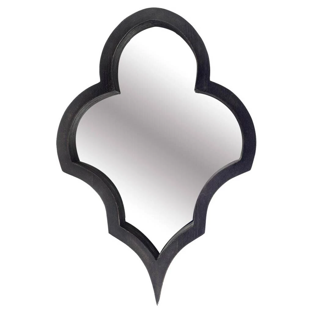 Outlet βοΈ Mercana Geneva 23 X 34 Black Wood Frame Mirror - 23.3L X 2.8W X 34.3H π