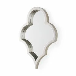 Coupon 🧨 Mercana Geneva Silver Wood Frame Mirror - 23.3"W X 34.3"H X 2.8"D 👏