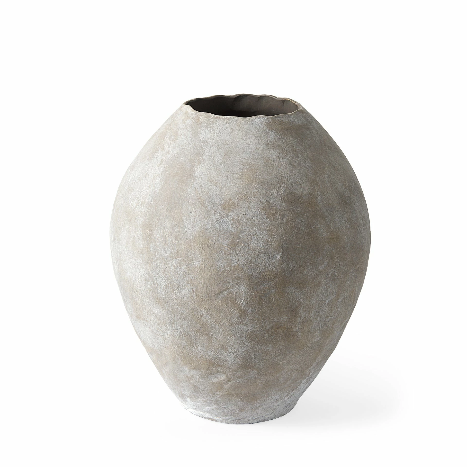 Discount ✔️ Mercana Gobi 20L X 23H Small Gray Ceramic Oval Vase Grey ⌛ - Image 7