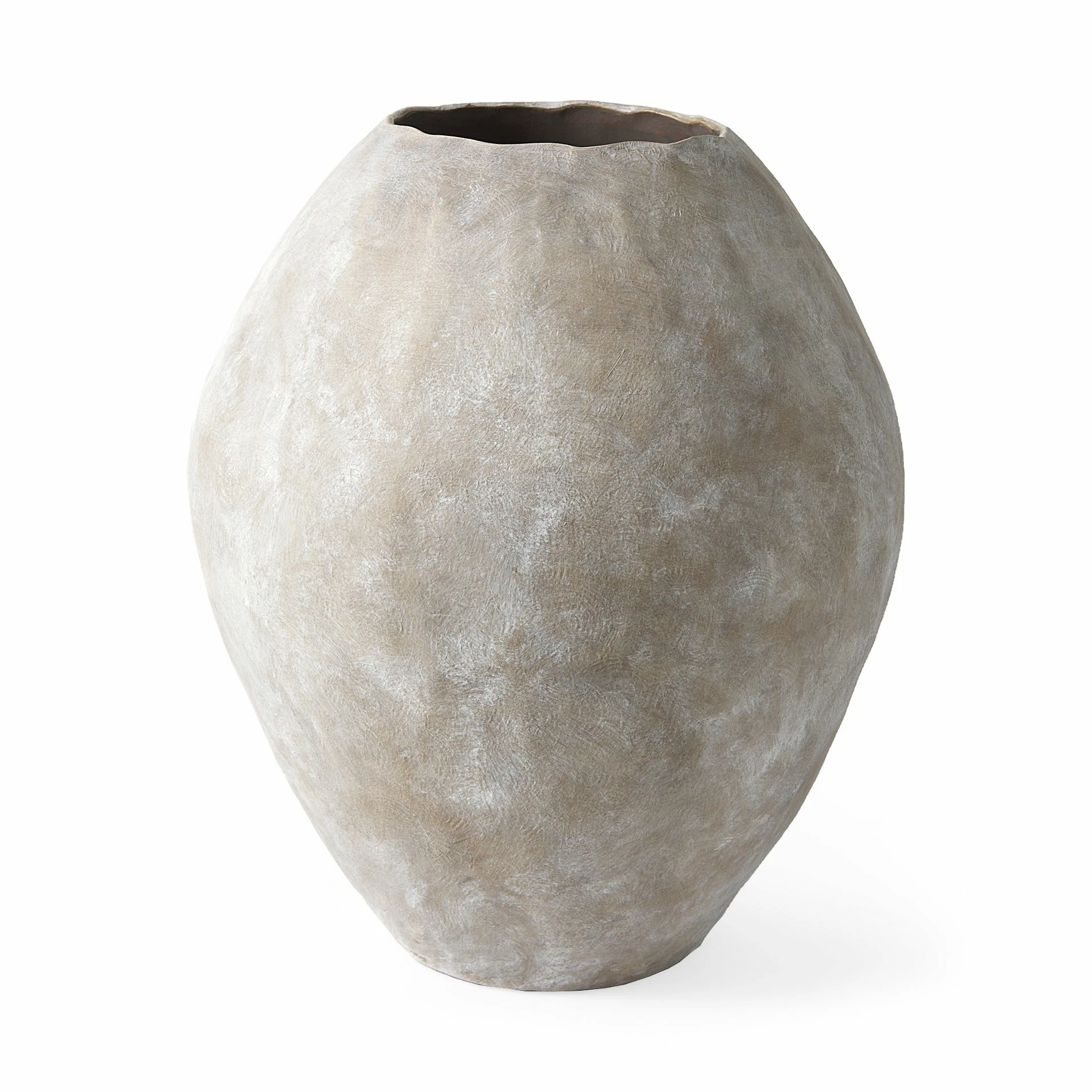 Discount ✔️ Mercana Gobi 20L X 23H Small Gray Ceramic Oval Vase Grey ⌛ - Image 9