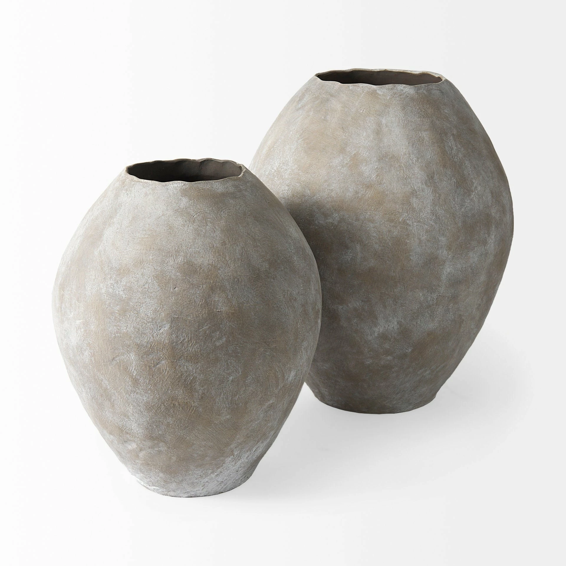 Discount ✔️ Mercana Gobi 20L X 23H Small Gray Ceramic Oval Vase Grey ⌛ - Image 10