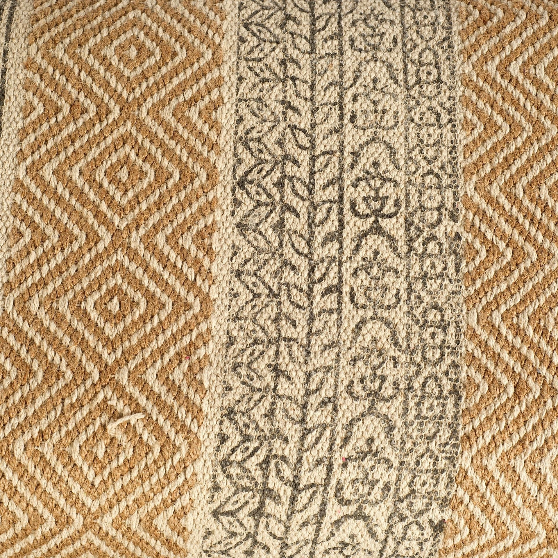 Best Sale ๐คฉ Mercana Greenfield II Tan Patterned Fabric W/ Wood Frame Accent Bench - 59"W X 14.3"D X 19"H ๐ - Image 3