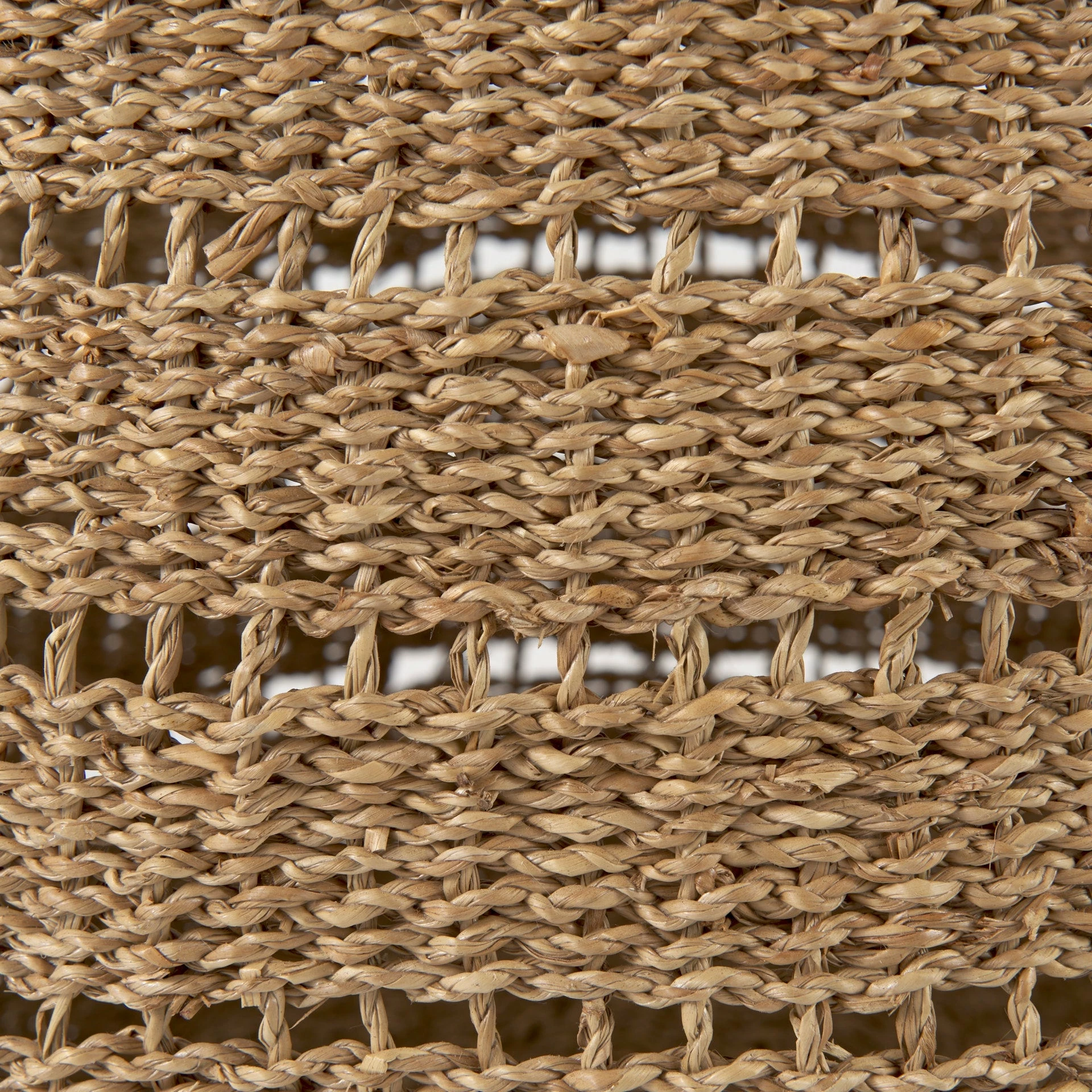 Buy π₯° Mercana Hayes 17.7L X 17.7W X 11.8H (Set Of 2) Medium Brown Seagrass Round Basket With Stripe Pattern π - Image 5