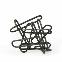 Coupon 💯 Mercana Henderson 10.4L X 8.3W X 7.7H Black Metal Paperclip Decorative Object 😉