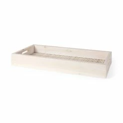 Best Pirce ✔️ Mercana Horatio 28L X 12W Natural Wood Rectangular Serving Tray - 28.0L X 12.0W X 3.5H 😀
