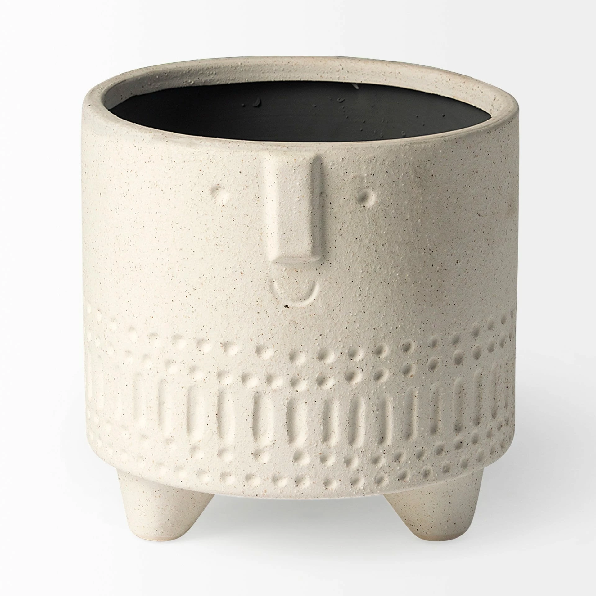 Promo ๐ Mercana Jacob I Short White Ceramic Smiling Face Vase โจ - Image 2