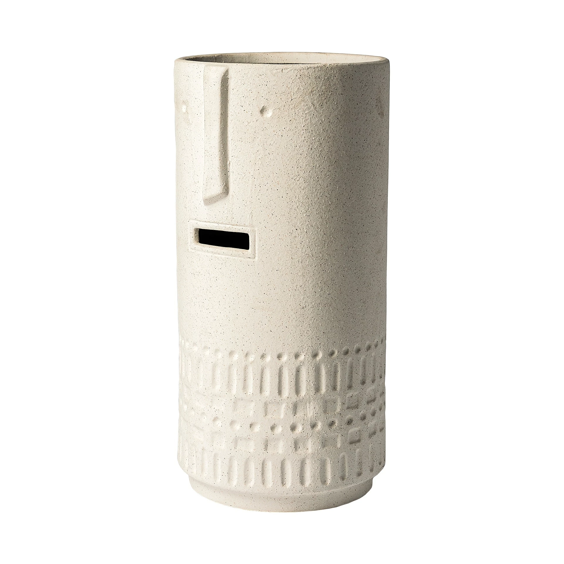 Promo ๐ Mercana Jacob I Short White Ceramic Smiling Face Vase โจ - Image 6