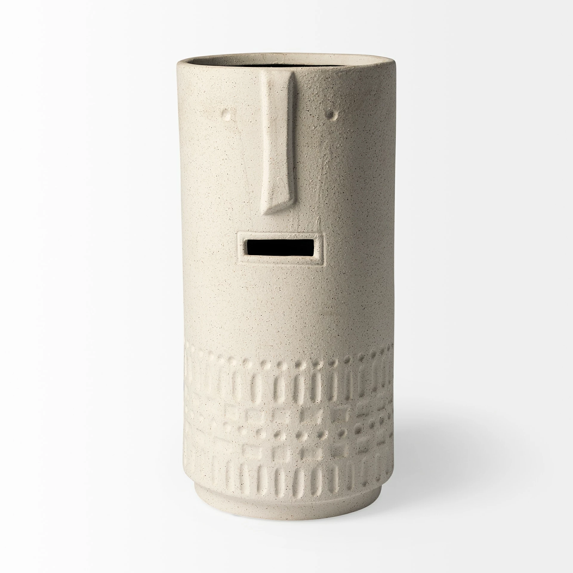 Promo ๐ Mercana Jacob I Short White Ceramic Smiling Face Vase โจ - Image 7