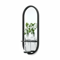 New ⌛ Mercana Katherine Wall Mounted Mirror W/ Flower Vase ❤️