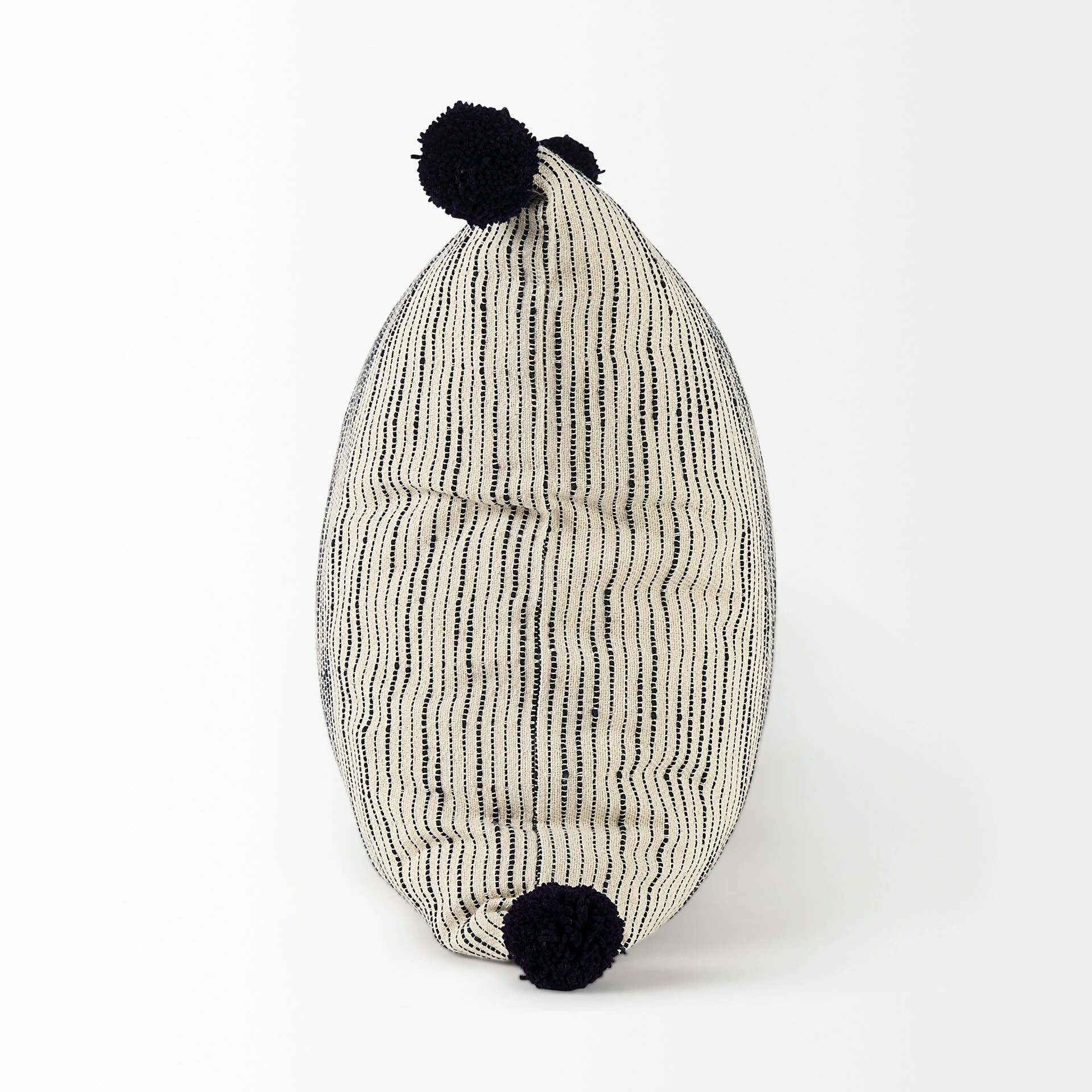 Best Pirce โญ Mercana Krystal Cream/Blue Pom Pom Decorative Pillow Cover ๐ - Image 3