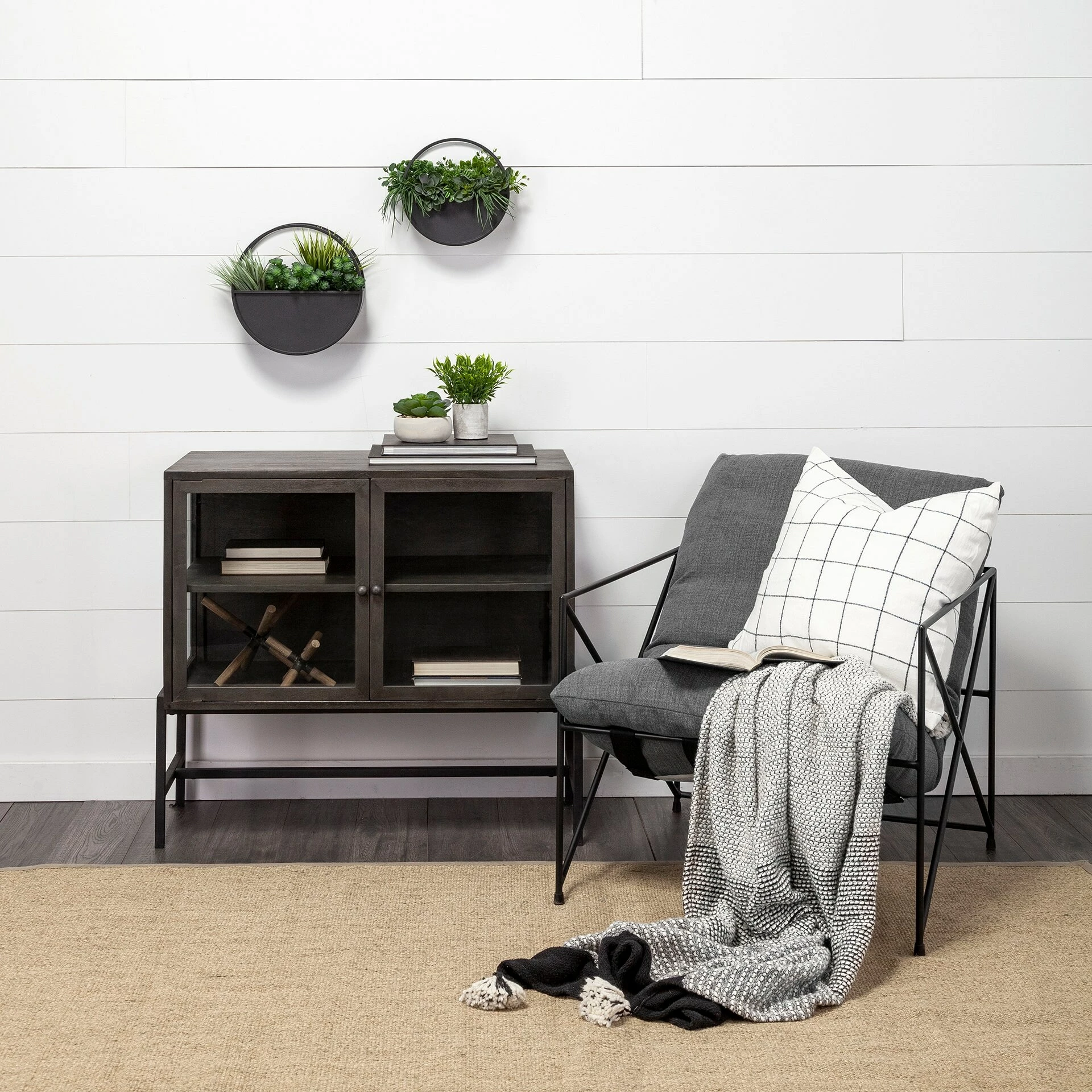 Promo ๐ Mercana Leonidas Grey Fabric Wrap W/Black Metal Frame Accent Chair - 28.5" W X 29.5" D X 34.0" H โ - Image 13