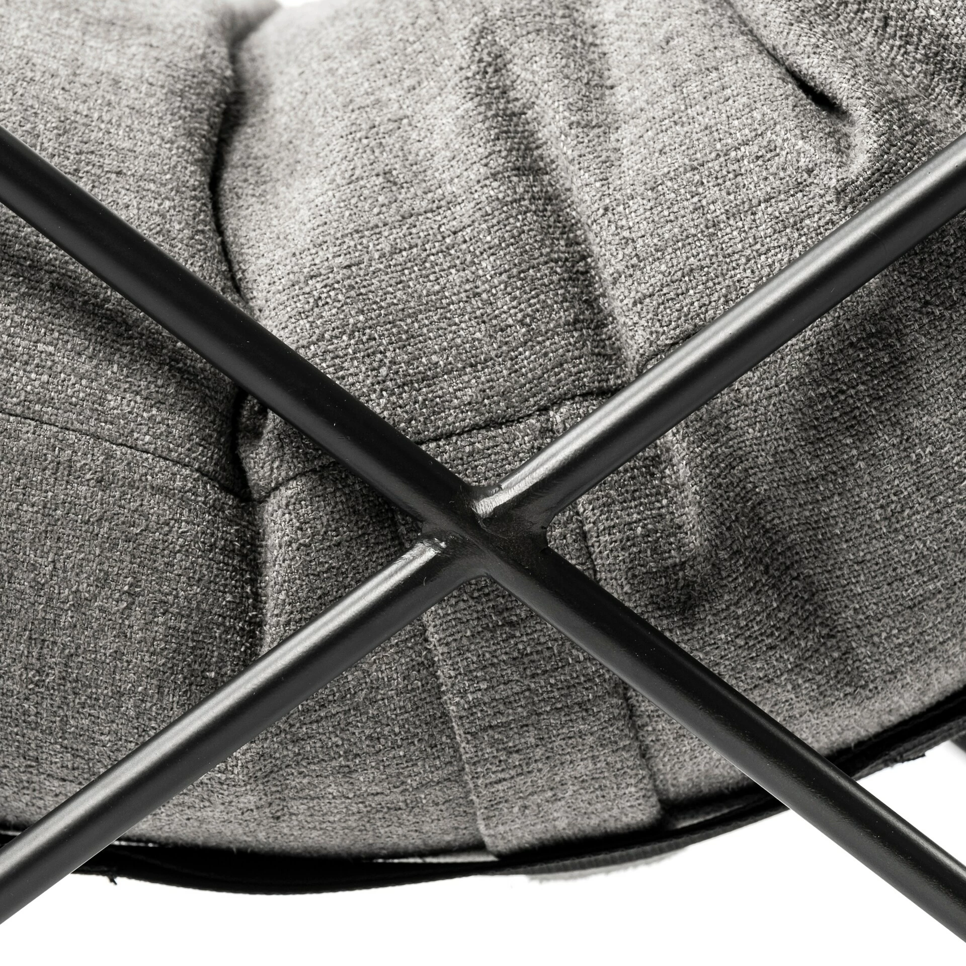 Promo ๐ Mercana Leonidas Grey Fabric Wrap W/Black Metal Frame Accent Chair - 28.5" W X 29.5" D X 34.0" H โ - Image 9