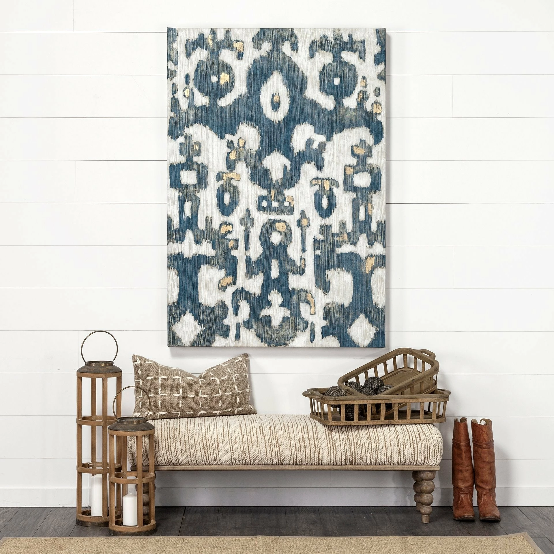 Best deal ๐ Mercana Louis Set Of 2 Natural Wood Slated Nesting Trays - 27.6L X 14.0W X 4.9H โจ - Image 8