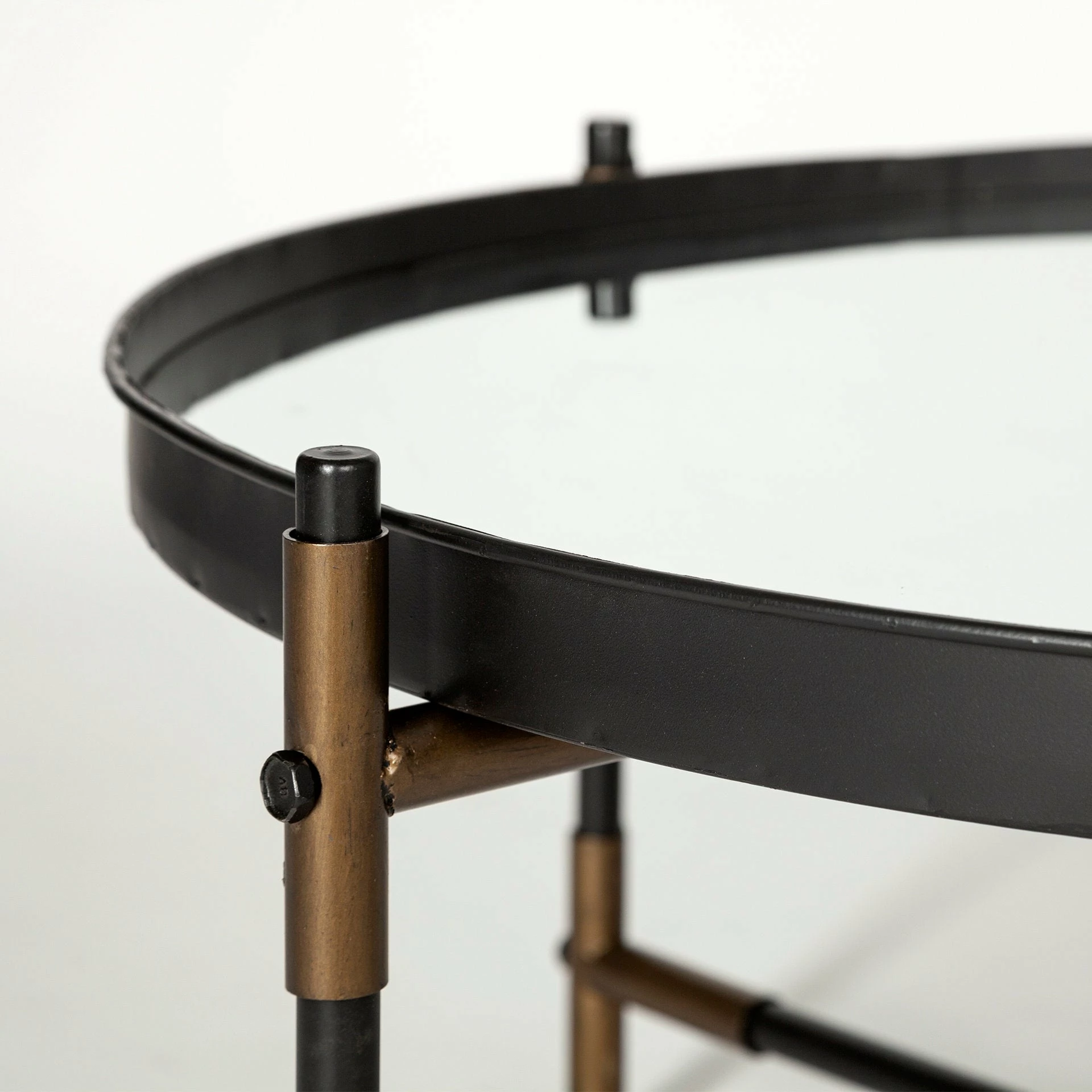 Best reviews of 🥰 Mercana Marshall Black Round Mirrored Top W/Metal Base Coffee Table 😀 - Image 3