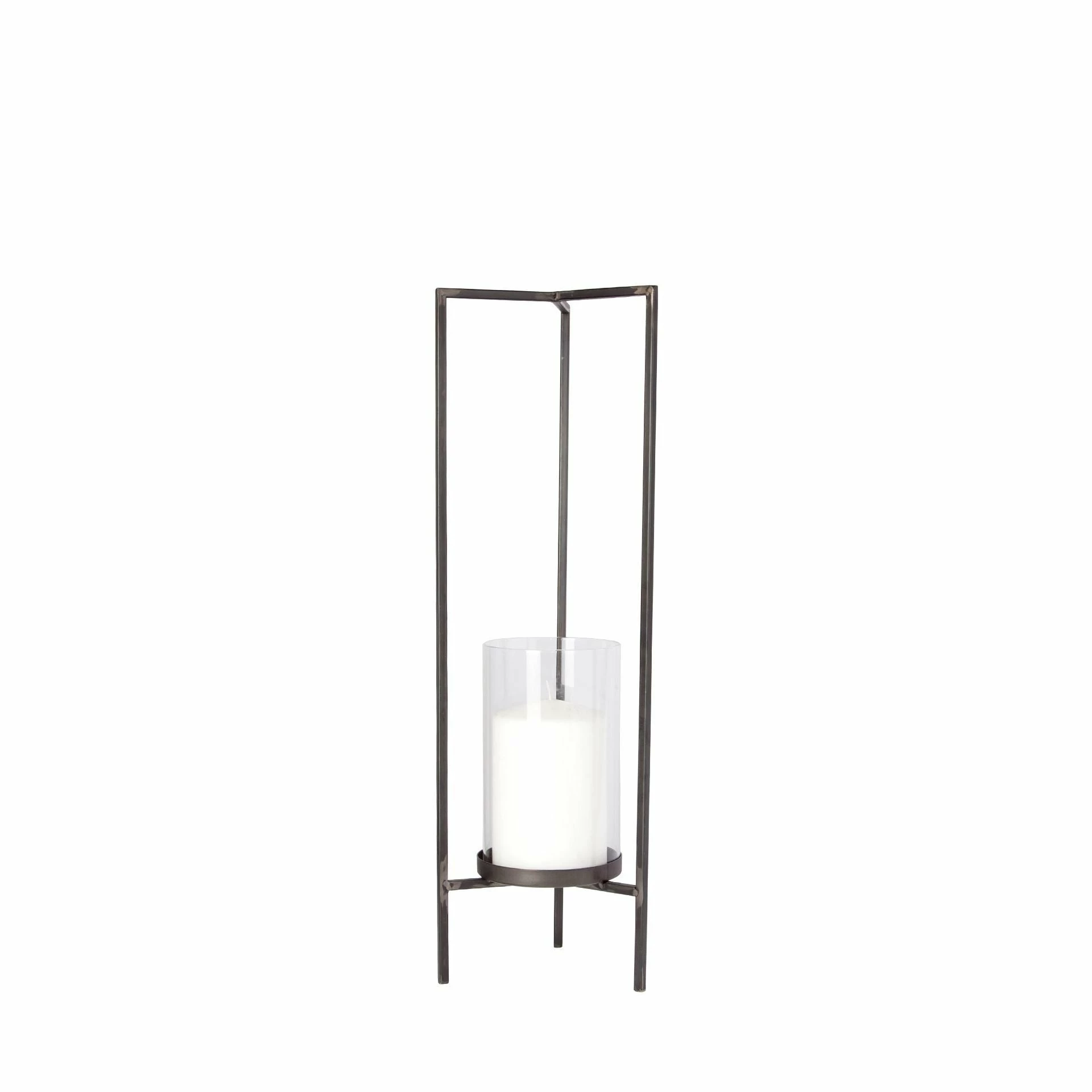 Best deal 💯 Mercana Abigail II Small Gunmetal Gray Metal Table Candle Holder ✔️