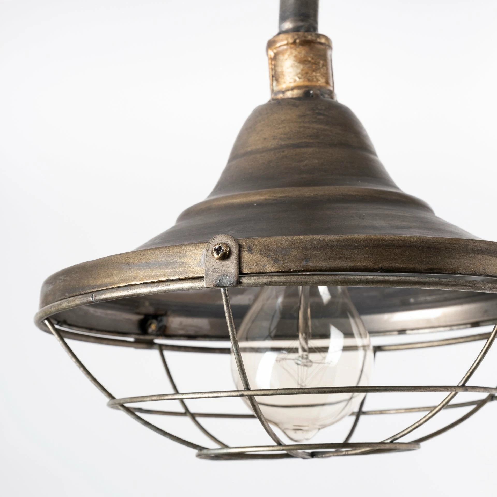 Wholesale โ Mercana Agadir 8.8x18 Bronze Metal Conical Shade Caged Wall Sconce - 8.8L X 14.0W X 18.0H ๐ฏ - Image 4
