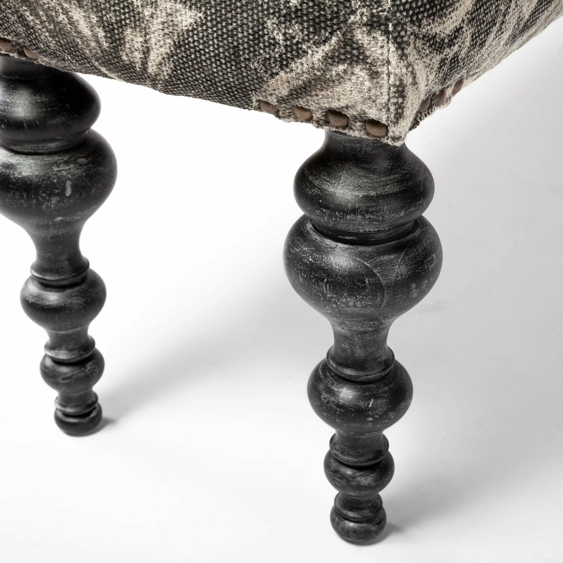 Coupon โ Mercana Alhambra Gray Upholstered Seat W/ Black Solid Wood Legs Accent Bench - 55"W X 14"D X 18"H ๐ - Image 9