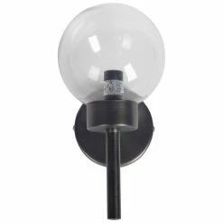 Top 10 🤩 Mercana Boltern II 6x12 Black Toned Glass Globe Wall Sconce - 6.0L X 6.0W X 12.0H ⭐