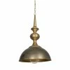 Best reviews of 💯 Mercana Capsa Antique Gold & Silver Toned Metal Dome Pendant Light - 17"W X 17"D X 29"H 💯
